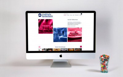 Webseite für das Veranstaltungszentrum Stadthalle Hockenheim